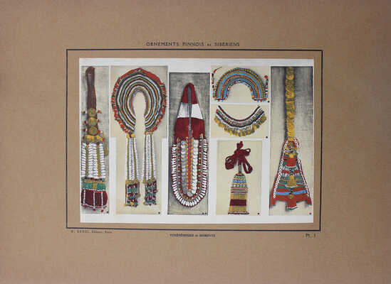 [Украшения одежды финнов и народов Сибири]. Ornements de perles des peuples Finnois & Siberiens. Париж, [1925].